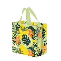 Torba Mini Monstera 25x15x27cm 10L zielono-pomara.