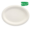 PURE Talerz owalny z trzciny cuk. 26x20cm 50 szt.