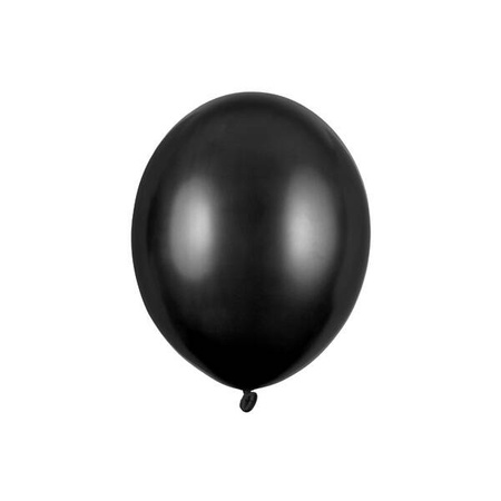 STRONG Balon 12cm metallic 100 szt. czarny