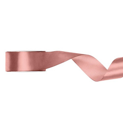 Tasiemka satynowa 25mm x 25m 1 szt. brudny róż