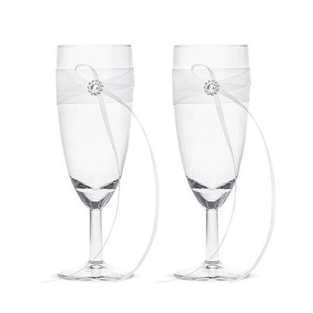 Kieliszki do szampana weselne KSZ18 150ml 2 szt.
