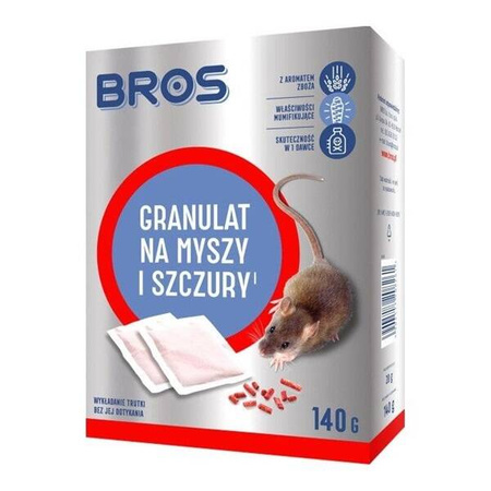 BROS Granulat na myszy i szczury 140G