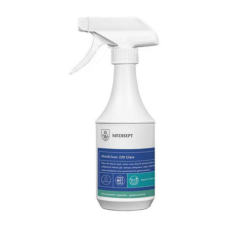 MEDICLEAN 220 Glass 500ml zapach świeżej bryzy