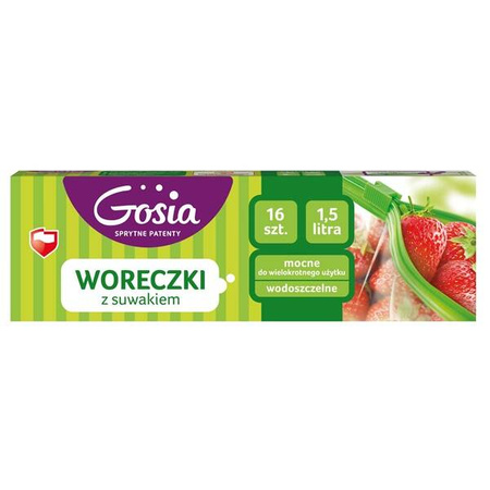 GOSIA Woreczki z suwakiem 1,5L 16 szt.
