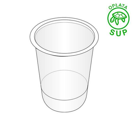 SERVIPACK Pojemnik okrągły 400ml PET 50 szt.