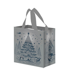 Torba Mini Królowa Lasu 25x15x27cm 10L srebrna