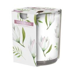 Świeca zapachowa w szkle 1 szt. Biały Rozkwit