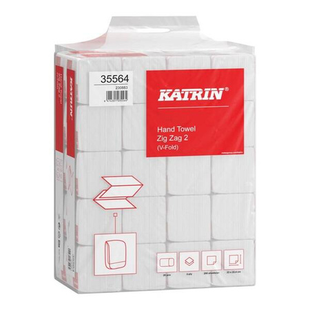 KATRIN HP Ręcznik ZZ 2W (20x200) 4000 szt. n.biały