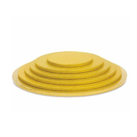 Krążek pod tort angielski 25cm 1 szt. złoty