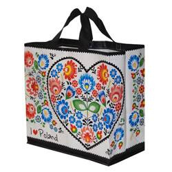 Torba Esy Floresy Folklor 35x20x35cm 24L biała