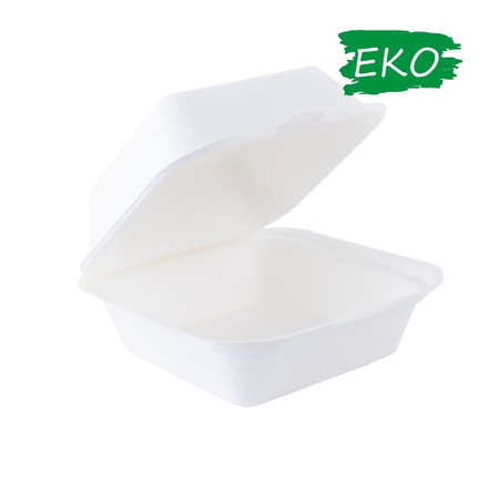 ENJOY&BE ECO Hamburger Box 153x153x43/77mm 50 szt.