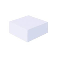 PROTOS Kostka biurowa klejona 84x84x35mm biała