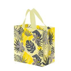 Torba Mini Monstera 25x15x27cm 10L żółto-szara