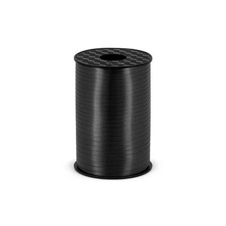Wstążka plastikowa wąska 0,5cm x 225m czarna