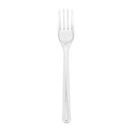Widelec plastikowy 18cm REUSE PS 50 szt. transp.
