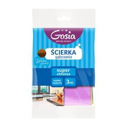 GOSIA Ścierka gąbczasta 16x18cm 3 szt.