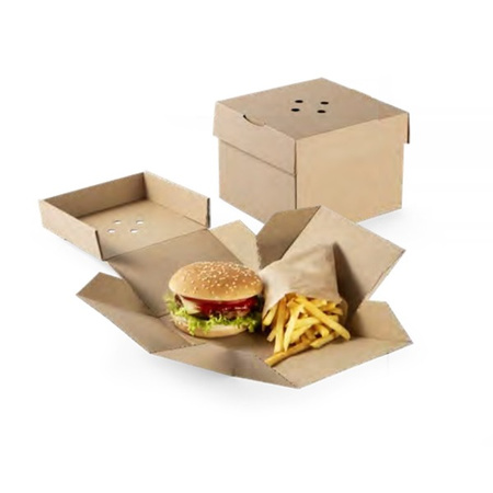 Pudełko rozkładane Hamburger 152x152x121mm 100 szt