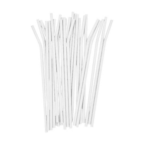 ENJOY&BE ECO Słomki papierowe łamane 250 szt białe