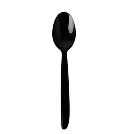 Łyżka plastikowa 18,5cm REUSE PP 50 szt. czarna