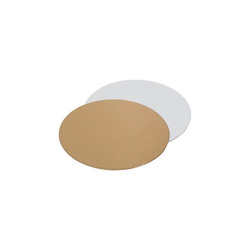 Krążek pod tort 20cm 50 szt. złoto-biały