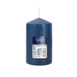 Świeca walec 60x100mm 1 szt. granatowa