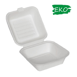 Hamburger Box 155x155x75mm z trzciny cuk. 50 szt.
