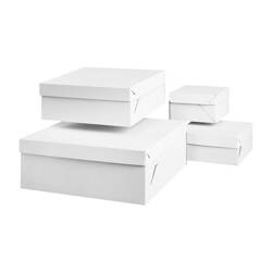 Pudełko do tortu z klapą 18x18x9cm 50 szt. białe