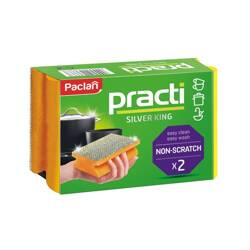 PACLAN Gąbki do naczyń Practi Silver King 2 szt.