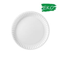 ENJOY EAT&GO Talerz okrągły 18x18cm 100 szt. biały
