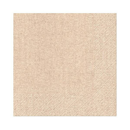 Serwetki We Care Unicolor 33x33cm 3W 20 szt. kraft