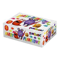 FUN&JOY Farby plakatowe 6 kolorów x 20ml