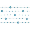Girlanda perłowa 1,3m 5 szt. stalowobłękitna