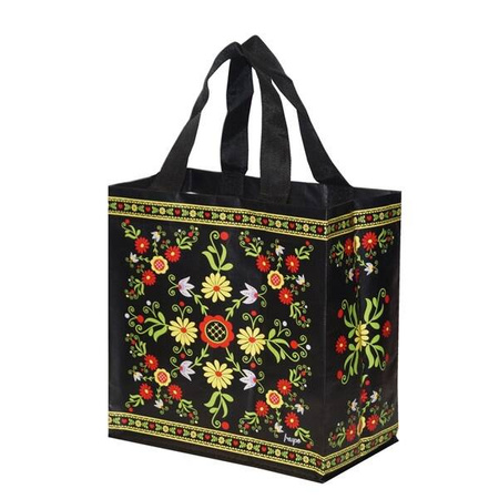 Torba Mini Folklor 25x15x27cm 10L czarna