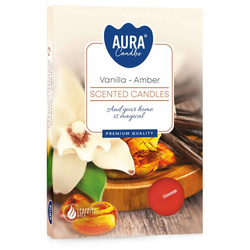 Podgrzewacze zapachowe (4h) 6 szt. wanilia-burszty