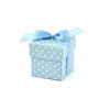 Pudełeczko z kokardką 5,2x5,2x5,2cm 10 szt. błękit