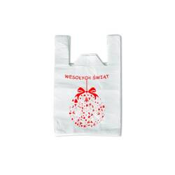 Reklamówki Boże Narodzenie HDPE 25x6x45cm 180 szt.