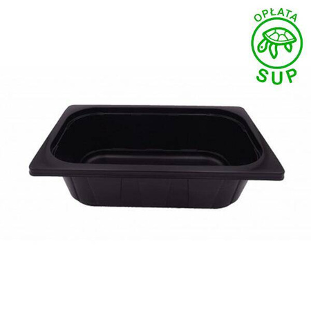 Pojemnik zgrzew 1/4 GN PP 1750ml 200 szt. czarny