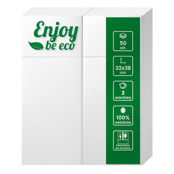 ENJOY&BE ECO Serwetka sztućce 32x38cm 50 szt biała