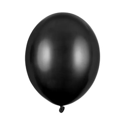 STRONG Balon 30cm metallic 100 szt. czarny