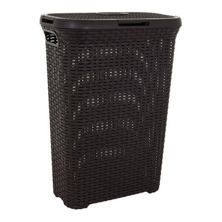 NATURAL STYLE Kosz na bieliznę 40L ciemny brąz