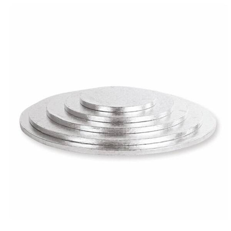 Krążek pod tort angielski 36cm 1 szt. srebrny