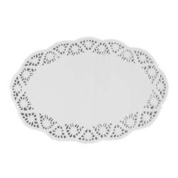 Serwetka papierowa owalna 35x23cm 100 szt. biała