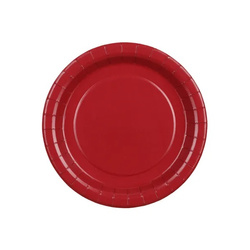 Talerzyki 18cm 6 szt. ciemno-czerwone