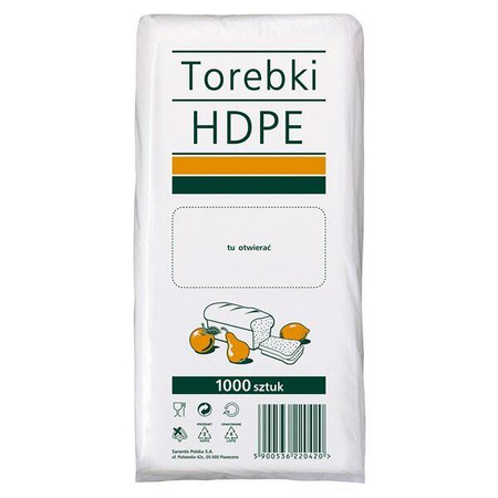Woreczki/Torebki HDPE 14x4x35cm 1000 szt.