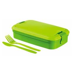 LUNCH&GO Pojemnik śniad. ze sztućcami 1,3L zielony
