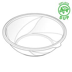 SALIPACK Pojemnik okrągły 1500ml PET 50 szt trans.