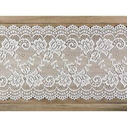 Koronka 0,15x9m 1 szt. złamana biel