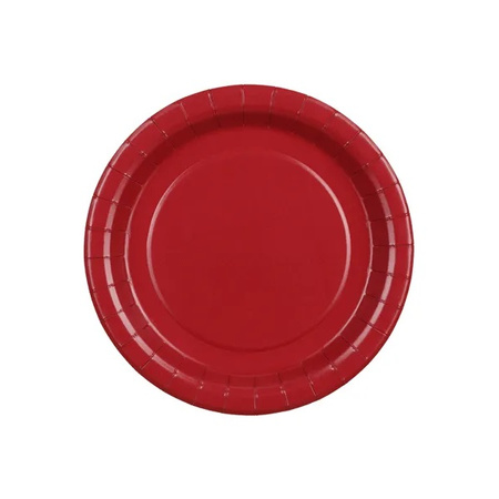 Talerzyki 18cm 6 szt. ciemno-czerwone