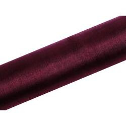 Organza gładka 0,16x9m bordowa
