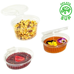 ELIPACK Pojemnik z przykrywką 80ml rPET 50 szt.